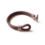 Men`s  Bracelet  - Italian Leather - Handmade - LB 83 - Image 3